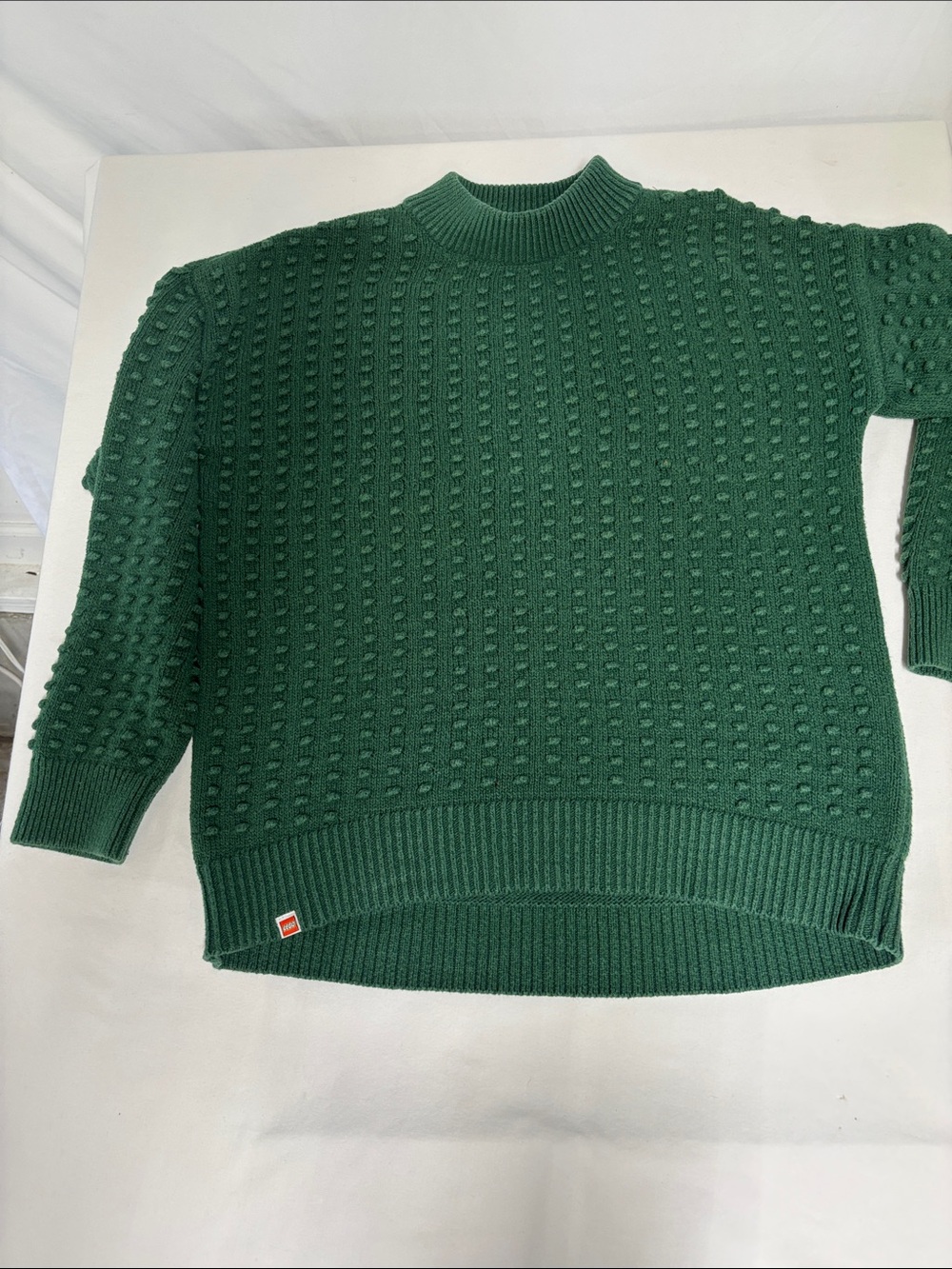 LEGO x Target Green Textured Mock Neck Sweater Women's Medium